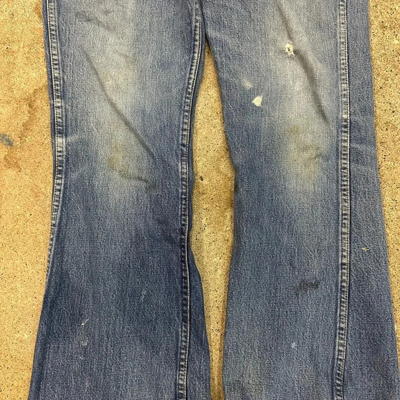Vintage 1970s Blue Midwash Jeans Size 34 - Picture 5 of 7